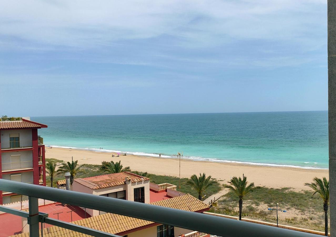 Apartamento En La Playa Con Piscina Peniscola Bagian luar foto