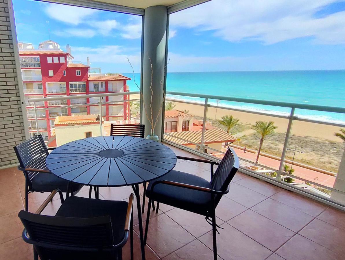 Apartamento En La Playa Con Piscina Peniscola Bagian luar foto